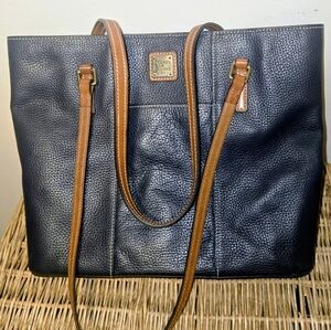 Dooney & Burke, lexington Midnight blue Pebble Leather Tote
